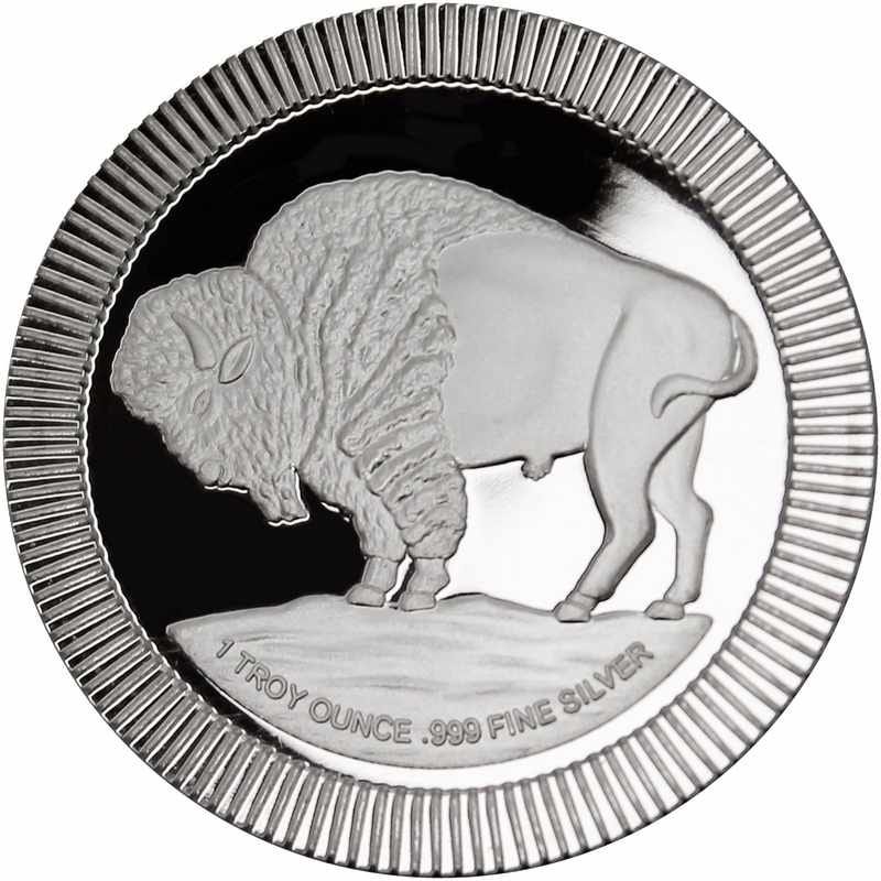 1 oz Silver Buffalo Stackable Round