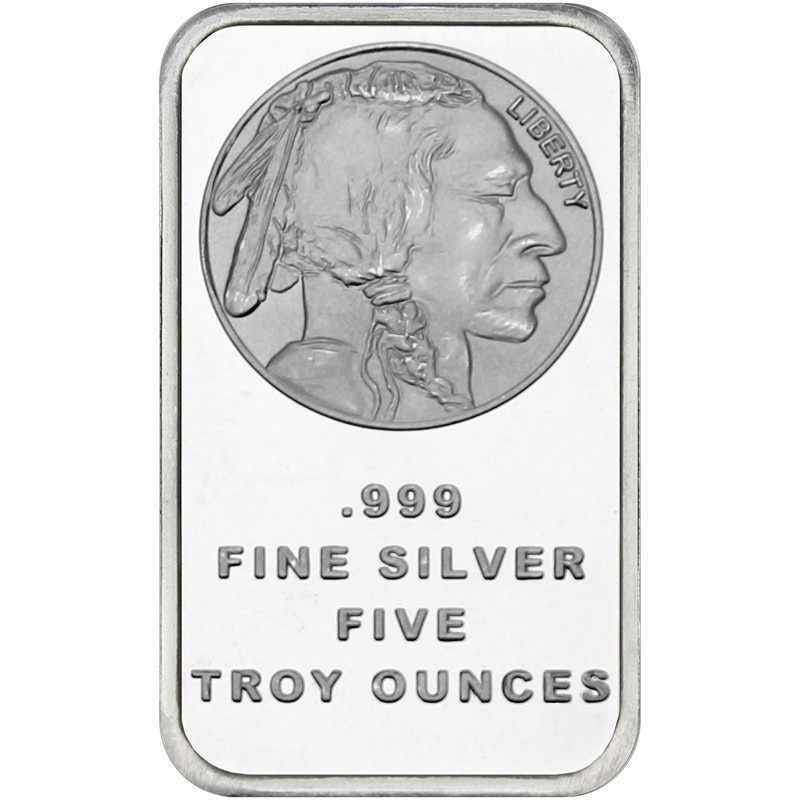 5 oz Silver Buffalo Bar