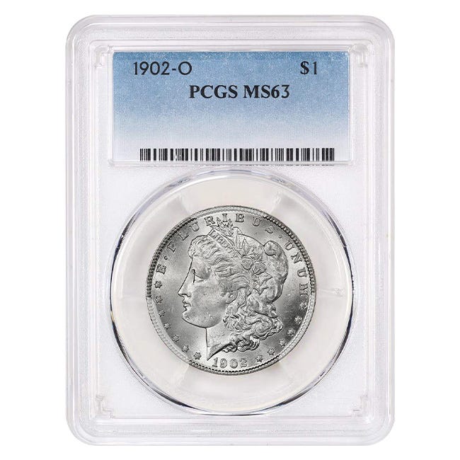 1902-O $1 Morgan Silver Dollar - PCGS MS63