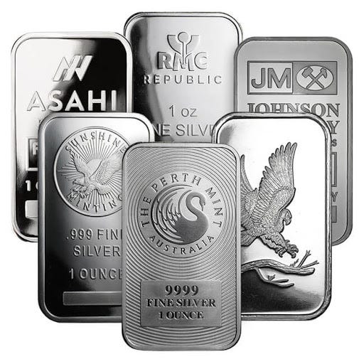 1 Troy Oz Silver Bar (Hallmark Varies)