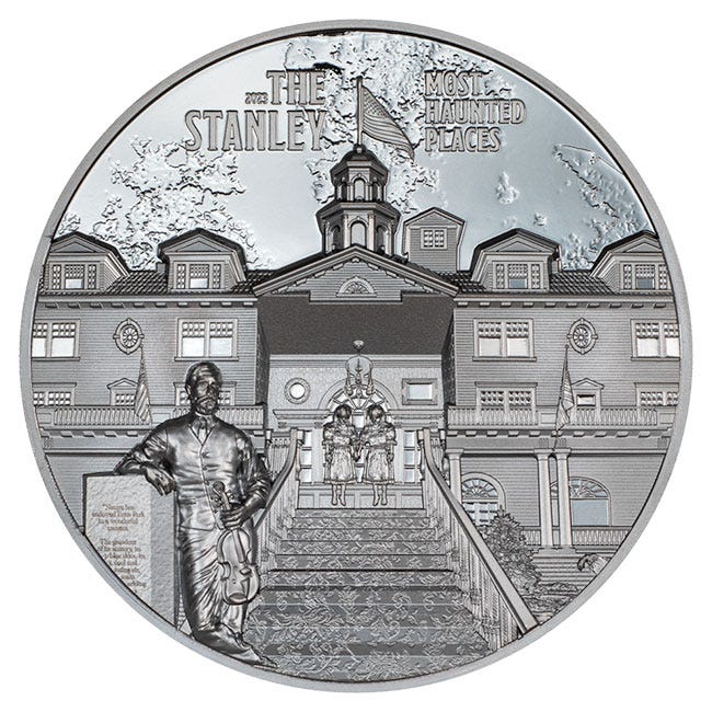 2023 2oz Silver Most Haunted Places The Stanley Black Proof Coin