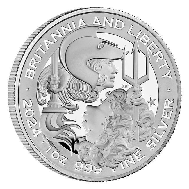 2024 1oz Silver Britannia Liberty Proof Coin