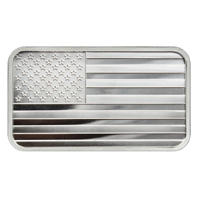 5 oz Silver Flag Bar