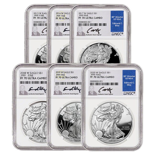 2015-2020 Silver American Eagle Freedom Series