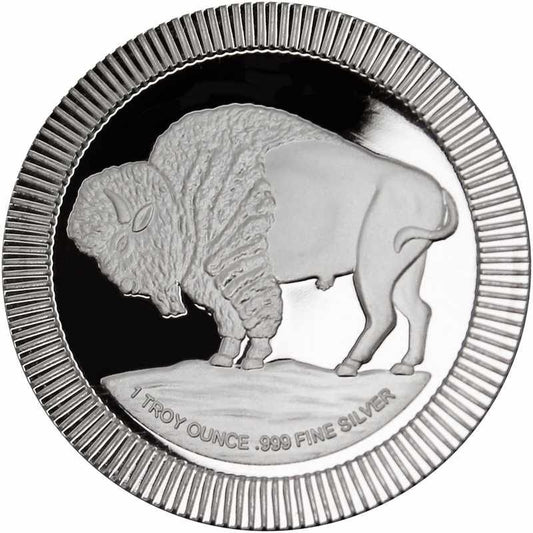 1 oz Silver Buffalo Stackable Round