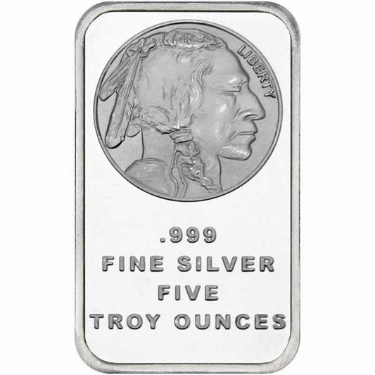 5 oz Silver Buffalo Bar