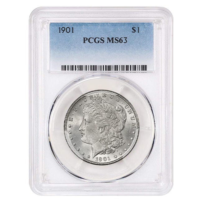 1901-S $1 Morgan Silver Dollar - PCGS MS63