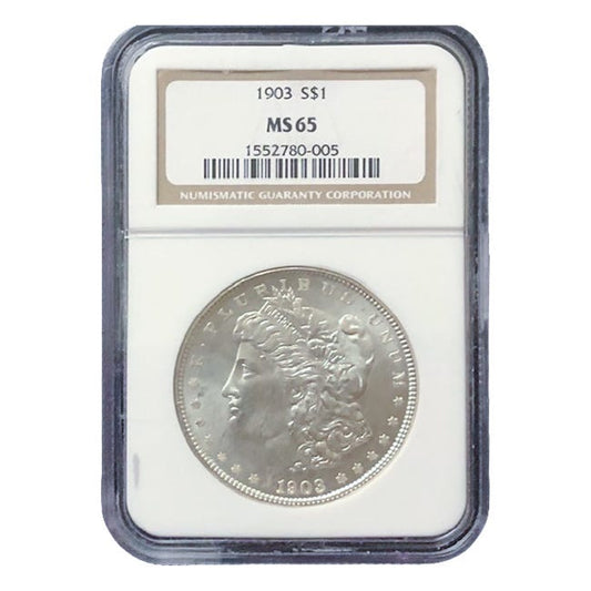 1903 $1 Morgan Silver Dollar NGC MS65