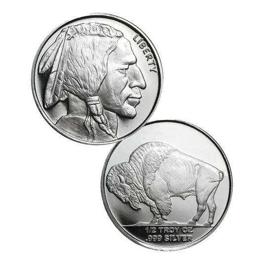 1/2 oz Silver Buffalo Round