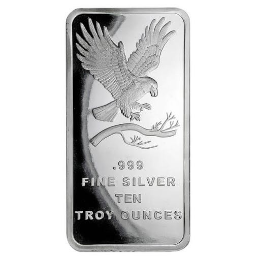 10 oz Silver Eagle Bar