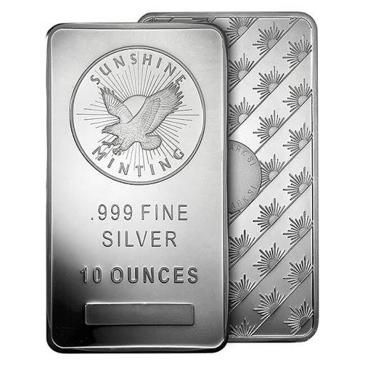 10 oz Silver Sunshine Mint Bar