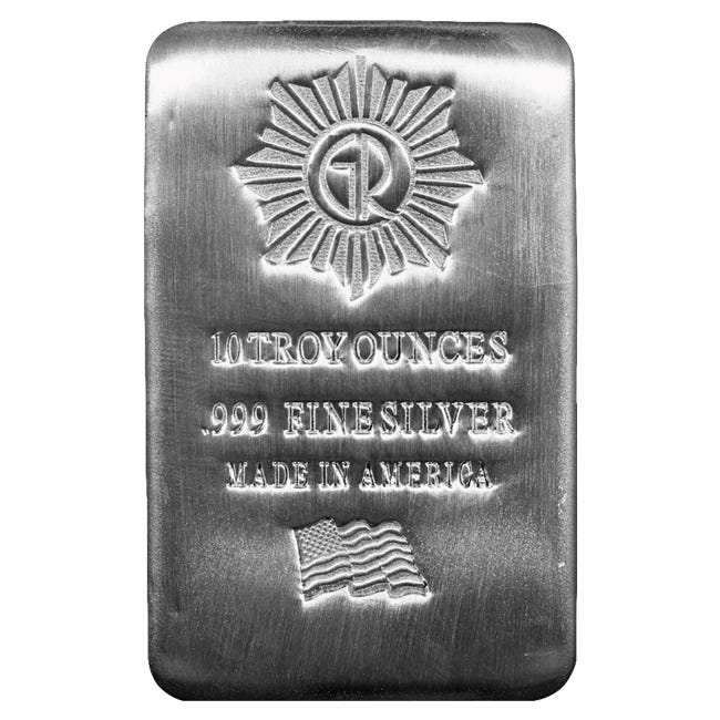10 oz Glines & Rhodes Reserve Silver Bar