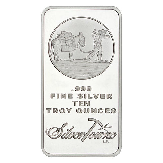 10 oz SilverTowne Prospector Silver Bar