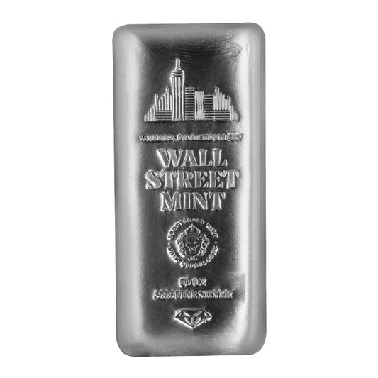 10 oz Silver Wall Street Bar