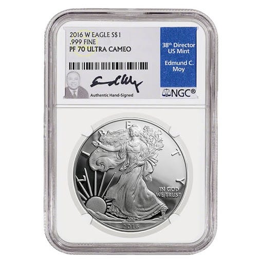2016 Silver American Eagle Proof 70 Coin