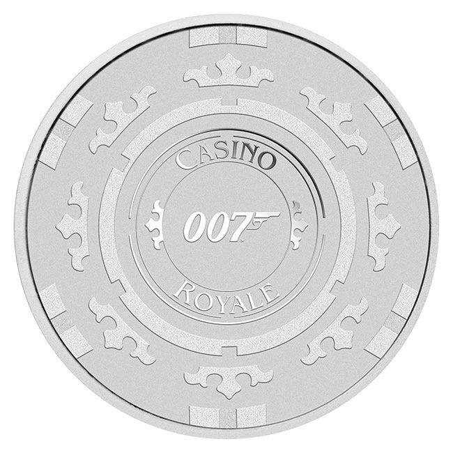 2023 1oz Silver James Bond Casino Royale Coin