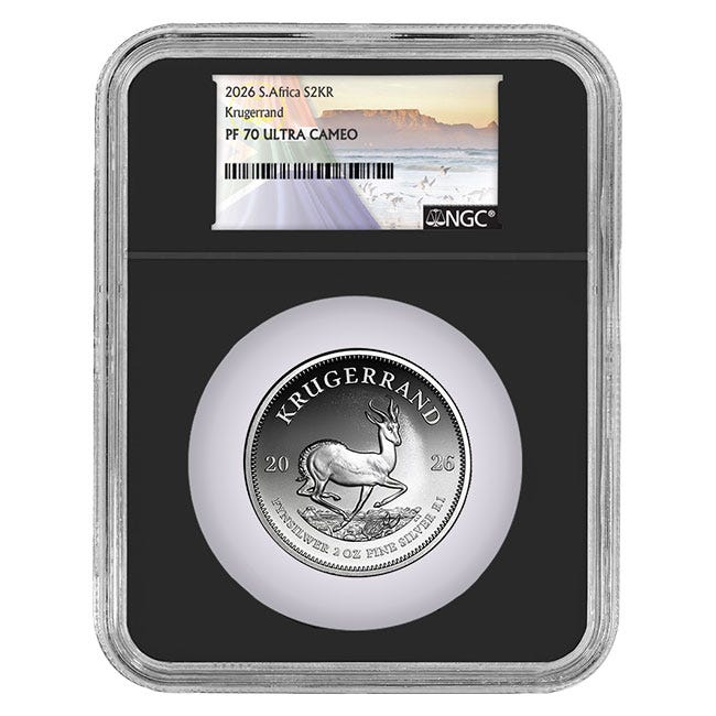 2026 2oz Silver Krugerrand NGC PF70