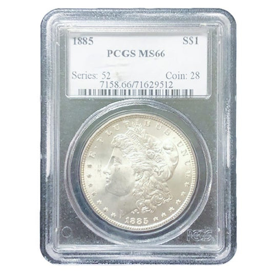 1885 $1 Morgan Silver Dollar PCGS MS66