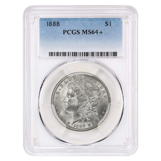 1888-O $1 Morgan Silver Dollar - PCGS MS64+