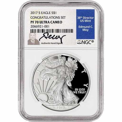 2017 Silver Eagle S Congratulations Proof 70 Coin